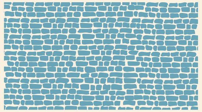 Abstract Stone Wall Texture Vector Background. Seamless Masonry Pattern Illustration - Modern Geometric Rock Wall Design. Decorative Stone Surface Vector Background.