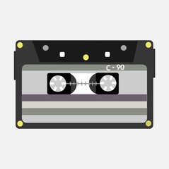 Obraz premium Minimal Retro Cassette Tape Icon