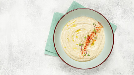 Babaganoush, eggplant appetizer, traditional Lebanese cuisine, homemade, no people,