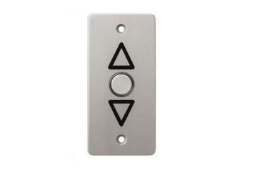 Elevator control panel with up and down arrows