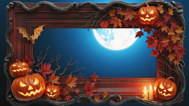 Cinematic Halloween Caf&eacute; Video with Skeleton, Jack-O&rsquo;-Lanterns, and Smoky Cocktails