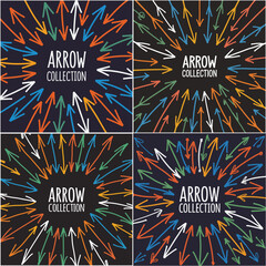 Fototapeta premium Seamless pattern of vintage vector star and fireworks symbols, a retro celebration banner decoration design