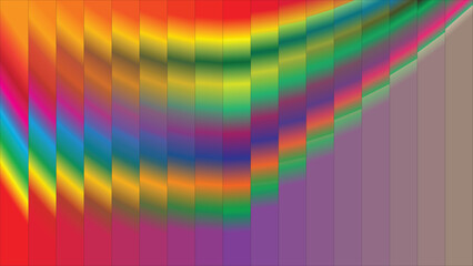 Fototapeta premium Vibrant Abstract Rainbow Gradient Art | Dynamic Spectrum Colorflow Waves with Modern Digital Patterns for Creative Backgrounds and Inspiration