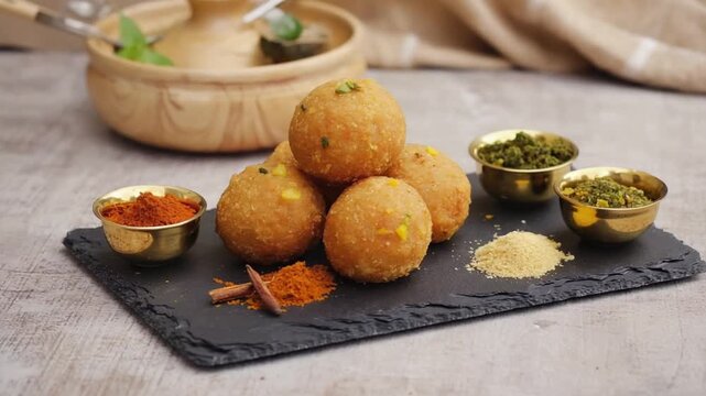 shahi raj kachori warm tones background video orbit