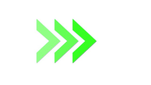 Neon Arrow Motion &ndash; Green &ndash; 4K Video
