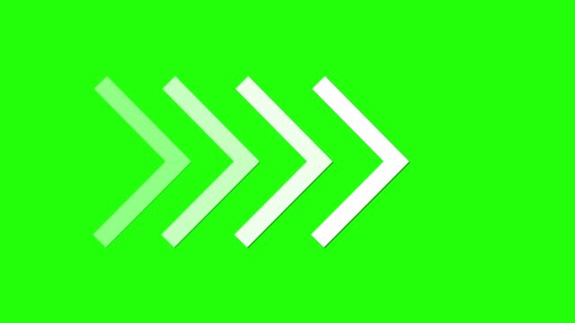 Neon Arrow Motion &ndash; White &ndash; 4K Video