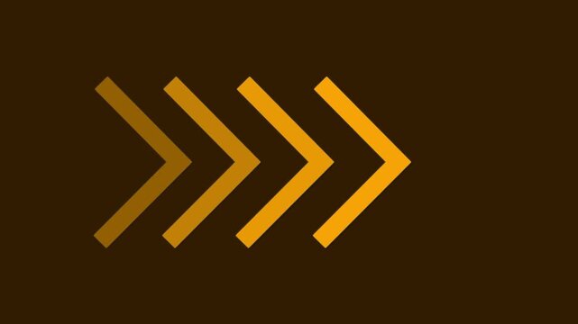Neon Arrow Motion &ndash; Yellow &ndash; 4K Video
