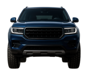 All-terrain luxury vehicle with elevated ground clearance and rugged tires.
