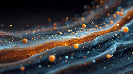 Hyper detailed scientific visualization of microscopic particles and molecular structures