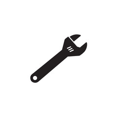 Spanner silhouette adjustable tool shape icon