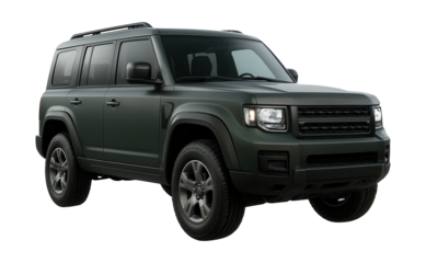 Boxy SUV featuring durable plastic trim for a rugged look.