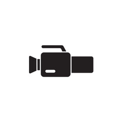 Video camera silhouette camcorder shape icon