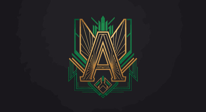 Art Deco Typography: Luxurious Lettering & Geometric Logo Design