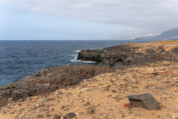 Wonderful landscapes of northern Tenerife from Los Silos. Los Silos is a municipality belonging to the province of Santa Cruz de Tenerife, on the island of Tenerife, Canary Islands, Spain.