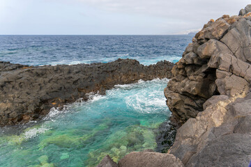 Wonderful landscapes of northern Tenerife from Los Silos. Los Silos is a municipality belonging to the province of Santa Cruz de Tenerife, on the island of Tenerife, Canary Islands, Spain.