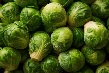 Fototapeta premium fresh brussels sprouts