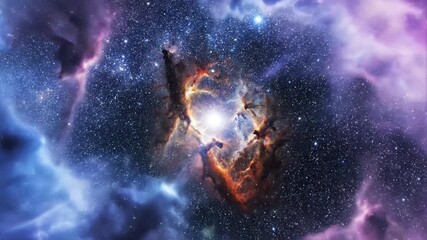  Firefly the surface of the moving nebula clouds that decorate the star