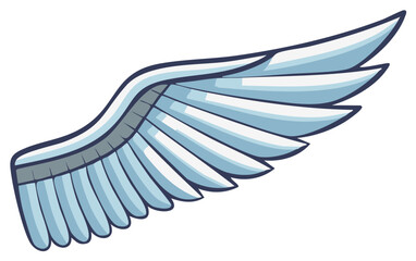 Obraz premium Stylized Wing Illustration Graphic Feathered Symbol for Angels or Birds