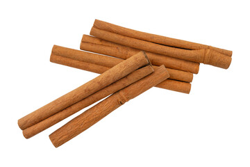 Cinnamon sticks isolated on transparent background