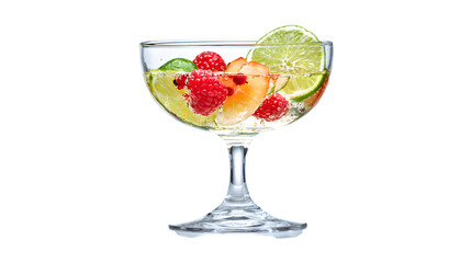 Fruit Infused Cocktail isolated on transparent background