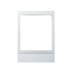 Fototapeta premium vintage Polaroid / instant photo frame on transparent or white background / isolated graphic design elements 