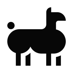 Obraz premium vector illustration of a llama