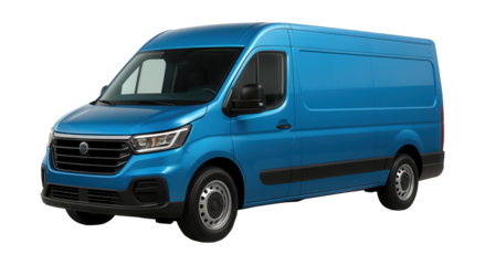 Compact cargo vehicle featuring a front control cab and ample cargo space.