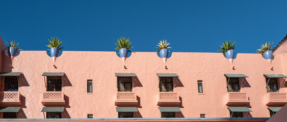 Islamic Architecture on a Muslim Oasis and Mosque.