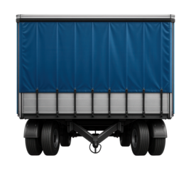 Sturdy curtain-sided trailer with reinforced side panels.