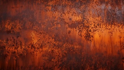 rusty metal texture with orange and brown hues creating a rough vintage appearance