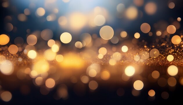 abstract bokeh lights background with soft focus and glowing circles - Powered by Adobe