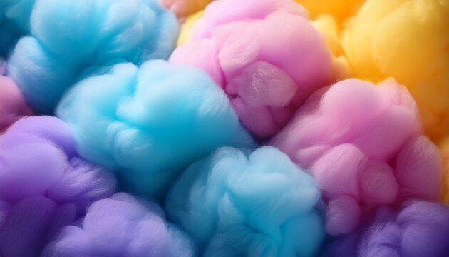 colorful cotton candy background with vibrant shades of blue yellow pink and purple