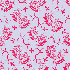 Naklejka premium seamless floral pattern