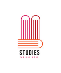 Book Logo Design, Bookstore, library and printing logo, Education and learn Book logo