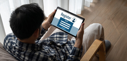 Online registration form for modish form filling on the internet website