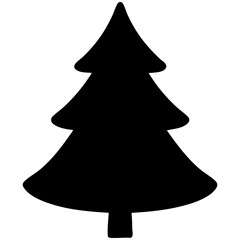 Christmas tree minimalist simple hand drawing element