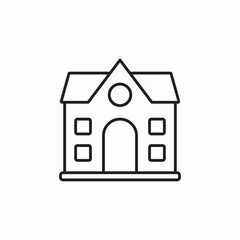 real estate house icon sign vector