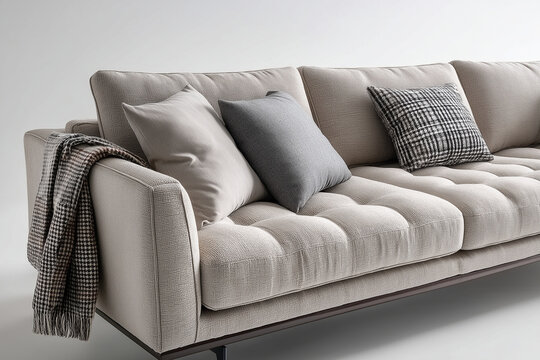 baxter minimalist sofa, with armrests resembling fireworks, decorated with stainless steel hardware, well proportioned, full armrest cushions, 12 cm hardware feet, a double piece s