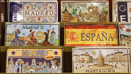 Vintage postage stamps set depicting ancient religious art and architecture of a holy Italian cathedral