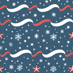 Christmas background with stars, seamless xmas pattern good for textile, wrap paper, background 