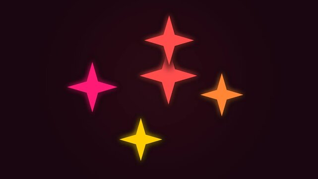 High quality design element featuring colorful stars for designers and website creators