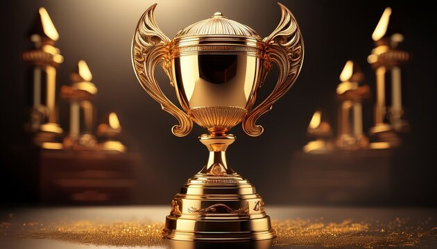 gold trophy cup - Powered by Adobe