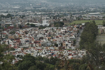 Latin American city of Morelia seen from the south