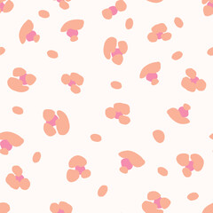 Leopard cheetah skin vector seamless pattern abstract animal print modern design