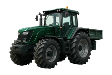 Heavy-duty tractor with a sturdy frame and ample storage options.