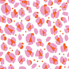 Leopard cheetah skin vector seamless pattern abstract animal print modern design