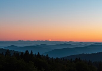 A mesmerizing natural phenomenon where atmospheric conditions cause a progressive loss of visual contrast across increasing distances ,progressive ,gradient ,perspective