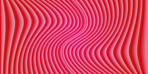 Abstract red geometric pattern design with light blue color swirl motion lines and 3D futuristic tunnel shape