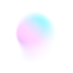 Green pink circle gradient noise gradation. Abstract color watercolor blur mesh shape on white background. Gradient aura, grain neon blob with noise effect vector illustration.