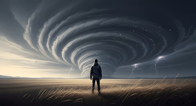 Calm Before The Storm: Resilience & Impending Challenge Metaphor - Powered by Adobe